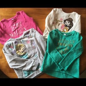 Bundle of little girl sweatshirts. Fit size 5/6.